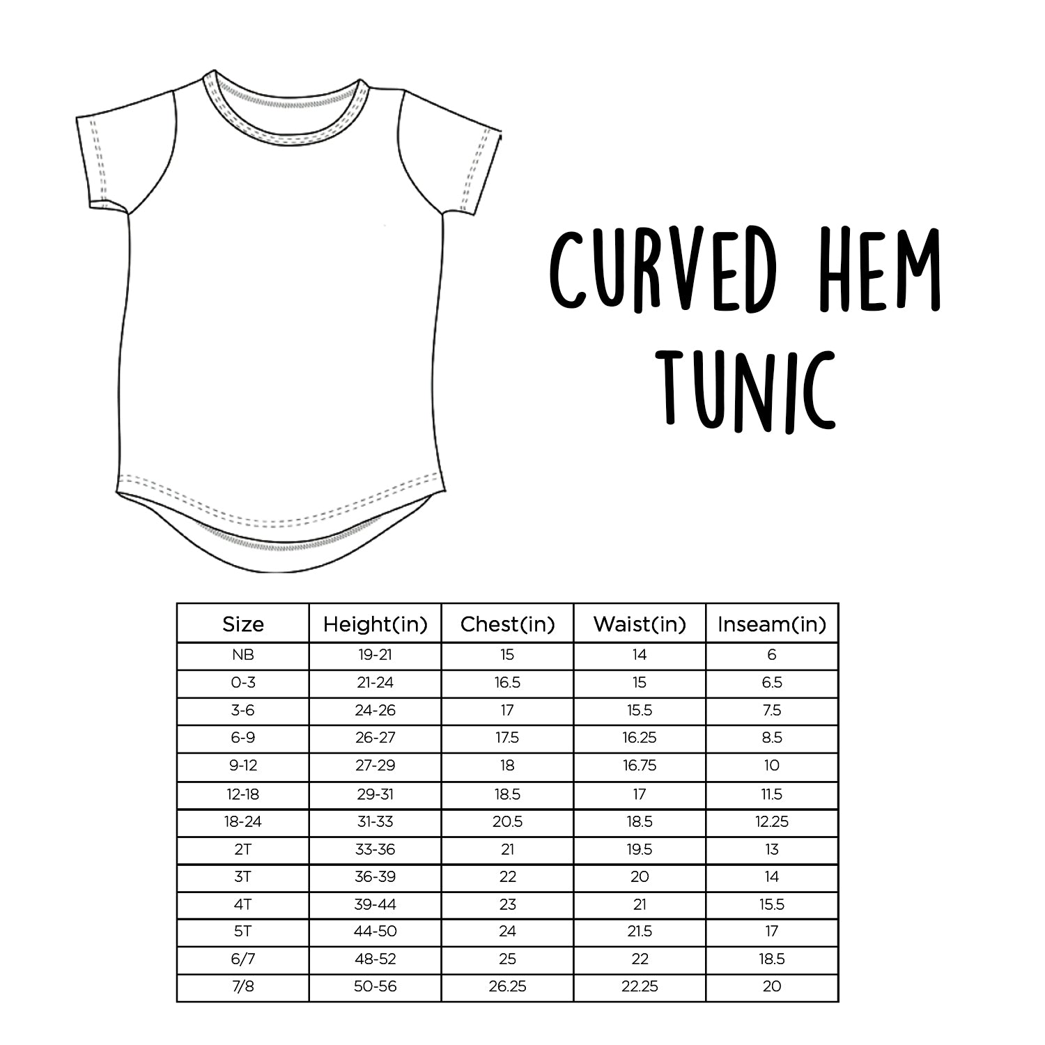 Custom Curved Hem Tunic